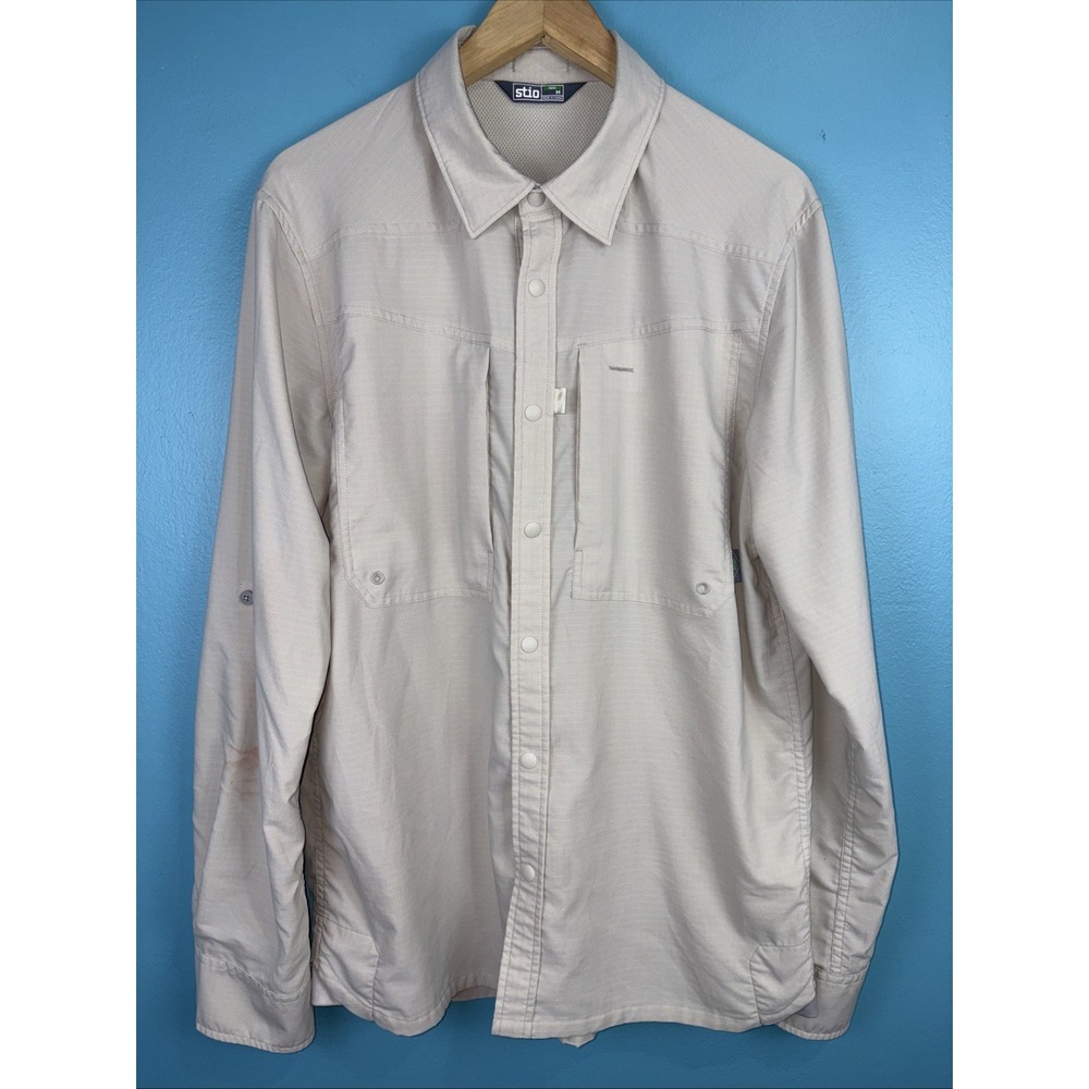 Stio Long Sleeve Camping Shirt Medium Pockets 200140 Gorpcore Outdoor Men's